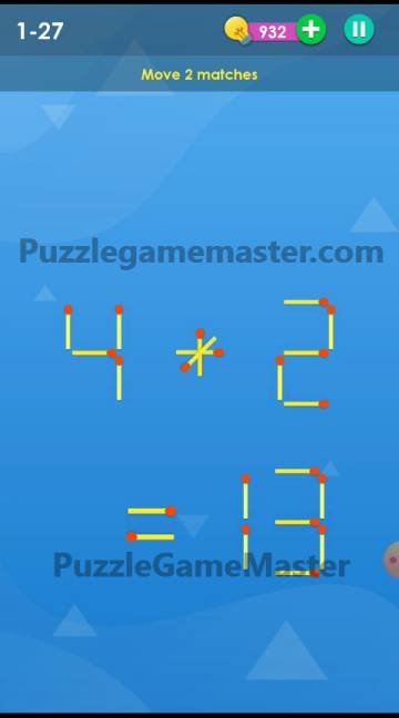Smart Puzzle Collection Matches 1-27 Answer