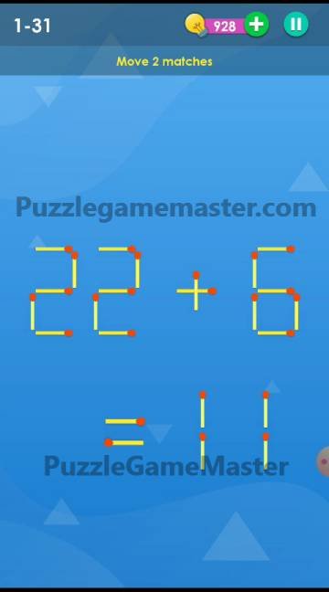 Smart Puzzle Collection Matches 1-31 Answer