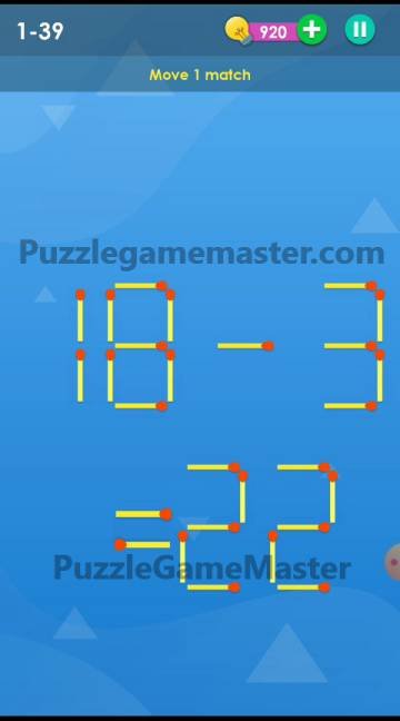 Smart Puzzle Collection Matches 1-39 Answer