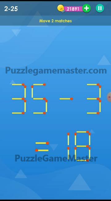 Smart Puzzle Collection Matches 2-25 Answer