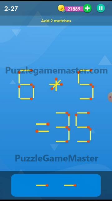 Smart Puzzle Collection Matches 2-27 Answer