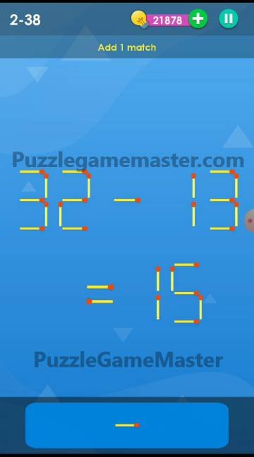 Smart Puzzle Collection Matches 2-38 Answer