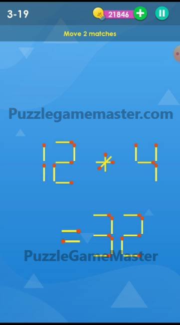 Smart Puzzle Collection Matches 3-19 Answer
