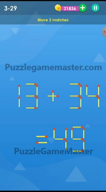 Smart Puzzle Collection Matches 3-29 Answer