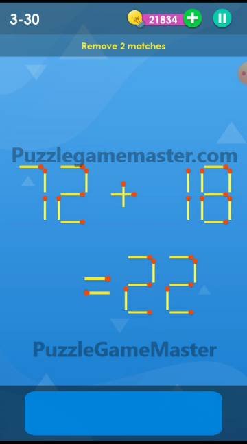 Smart Puzzle Collection Matches 3-30 Answer
