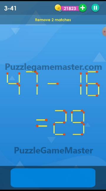 Smart Puzzle Collection Matches 3-41 Answer
