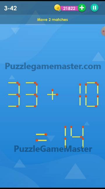 Smart Puzzle Collection Matches 3-42 Answer