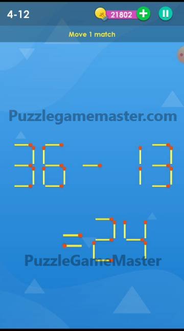 Smart Puzzle Collection Matches 4-12 Answer