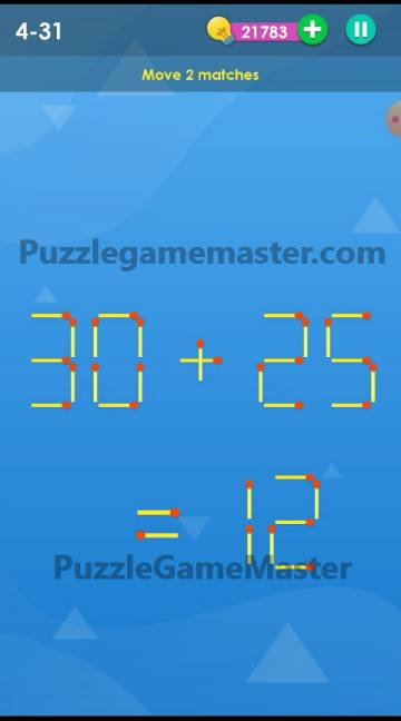 Smart Puzzle Collection Matches 4-31 Answer