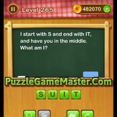 Word Riddles Level 265