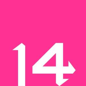 number 14 pink