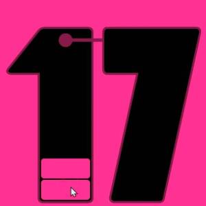 number 17 in pink