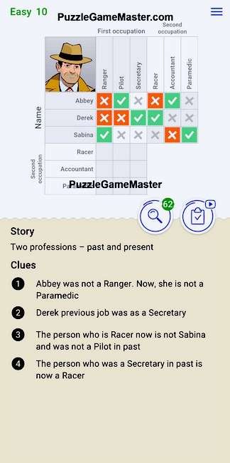 Cross Logic Easy Level 10