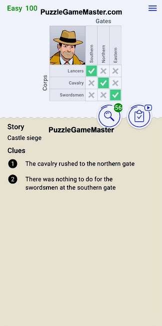 Cross Logic Easy Level 100