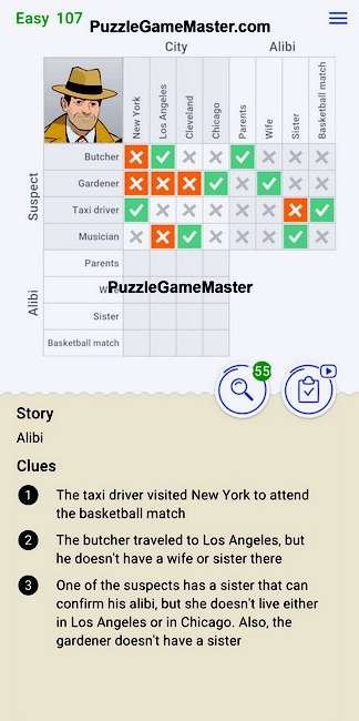 Cross Logic Easy Level 107