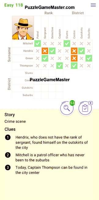 Cross Logic Easy Level 118
