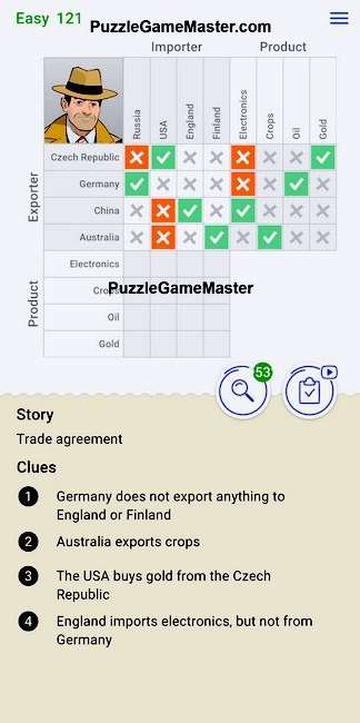 Cross Logic Easy Level 121