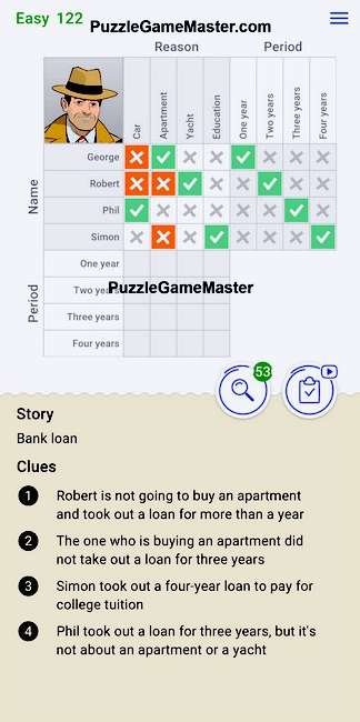 Cross Logic Easy Level 122