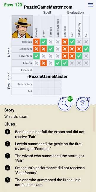 Cross Logic Easy Level 123