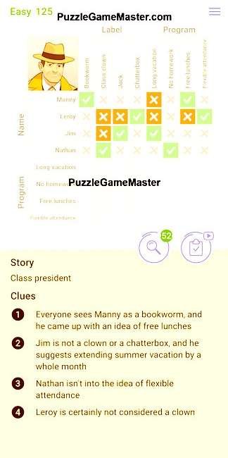 Cross Logic Easy Level 125