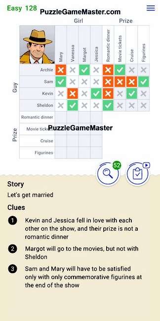 Cross Logic Easy Level 128