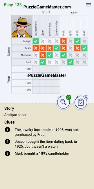 Cross Logic Easy Level 133