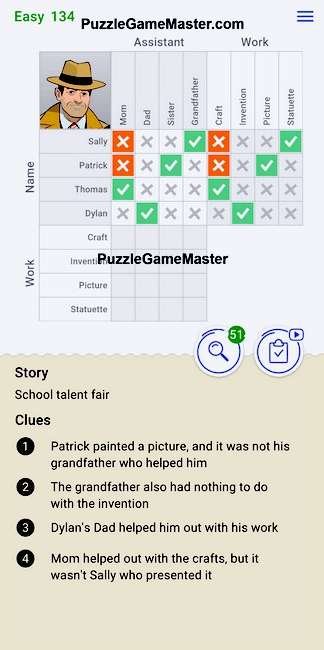 Cross Logic Easy Level 134