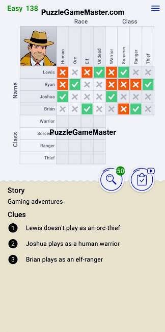 Cross Logic Easy Level 138