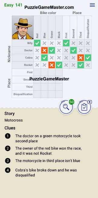 Cross Logic Easy Level 141