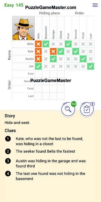 Cross Logic Easy Level 145