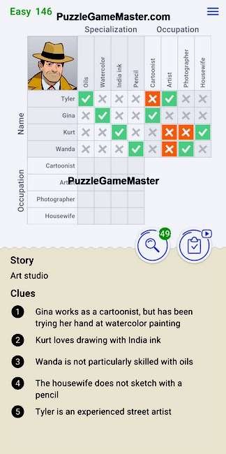 Cross Logic Easy Level 146