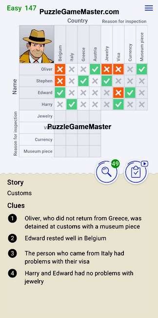 Cross Logic Easy Level 147