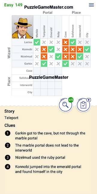 Cross Logic Easy Level 149