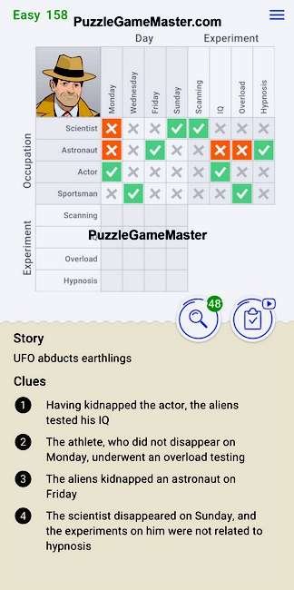 Cross Logic Easy Level 158
