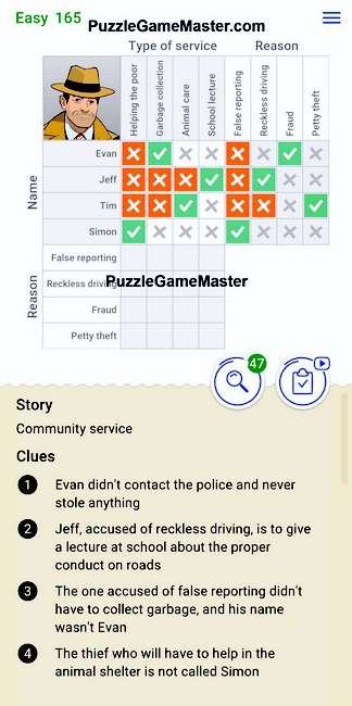 Cross Logic Easy Level 165