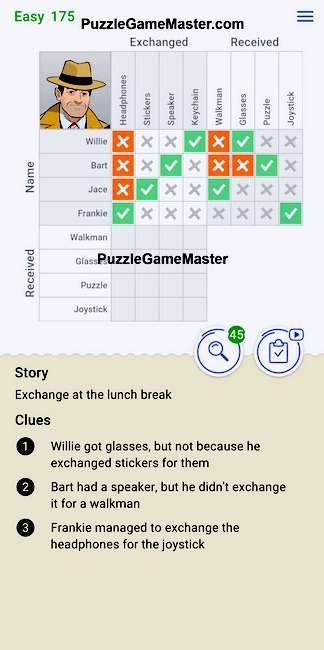 Cross Logic Easy Level 175