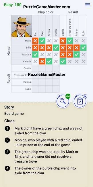 Cross Logic Easy Level 180