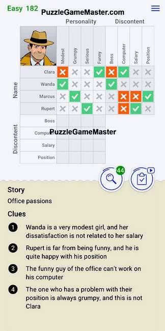 Cross Logic Easy Level 182