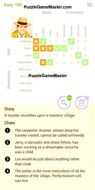 Cross Logic Easy Level 183