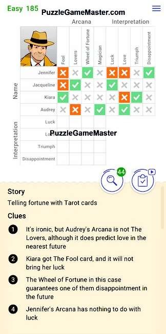 Cross Logic Easy Level 185