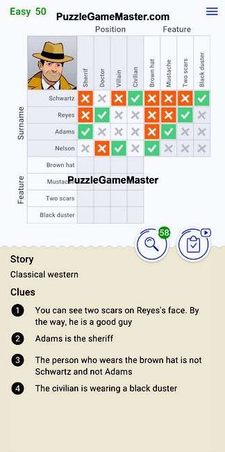 Cross Logic Easy Level 50