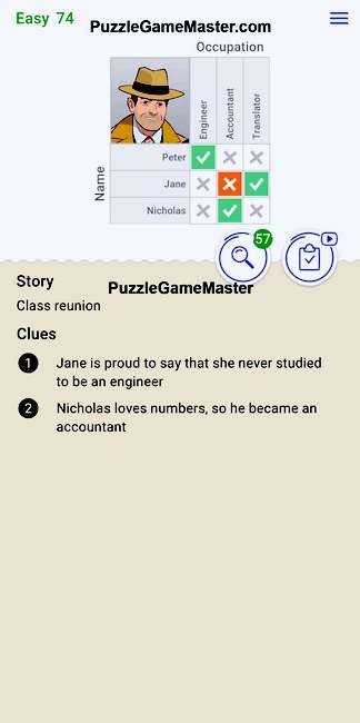 Cross Logic Easy Level 74