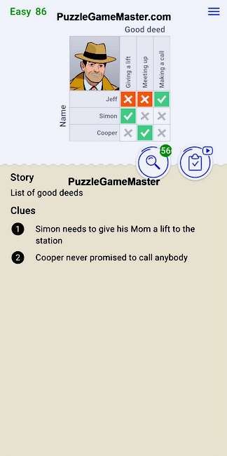 Cross Logic Easy Level 86