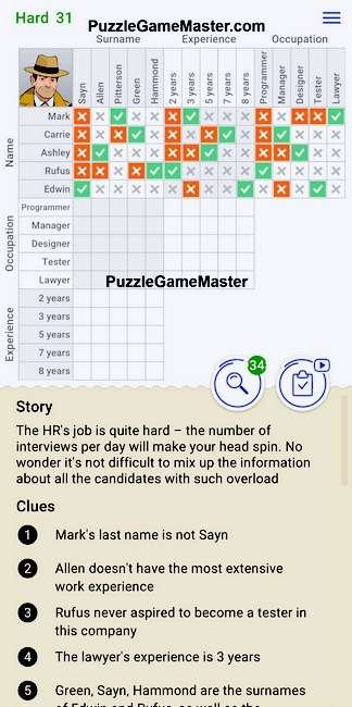 Cross Logic Hard Level 31