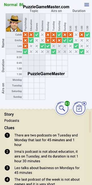 Cross Logic Normal Level 86