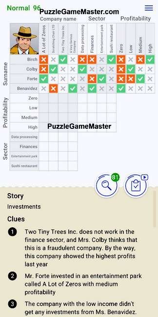 Cross Logic Normal Level 96