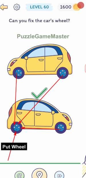 Smart Brain Can you fix the car’s wheel