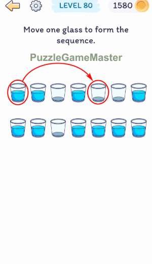 Smart Brain Move one glass to form the sequence
