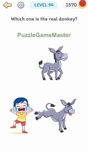 Smart Brain Which one is the real donkey?