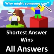 Shortest Answer Wins Roblox Answers 100 Shortest Answers Puzzle